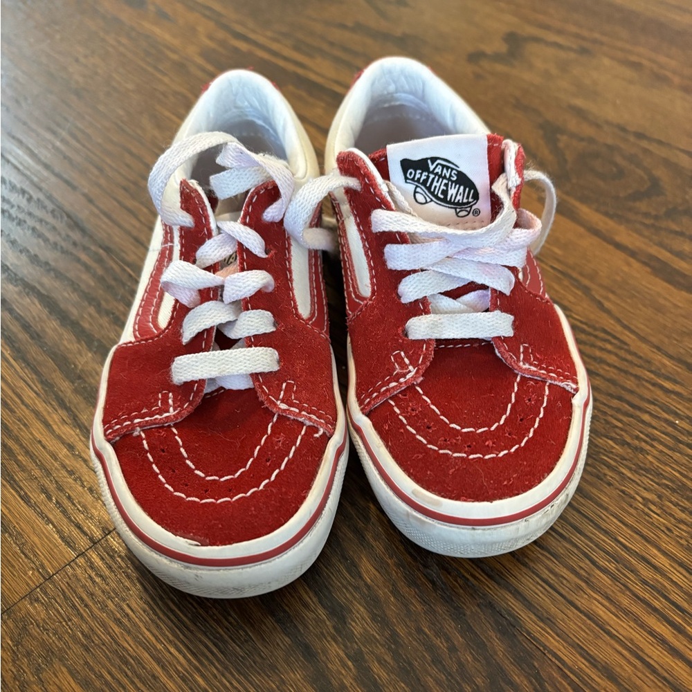 Vans Kids Classic Red Sneakers